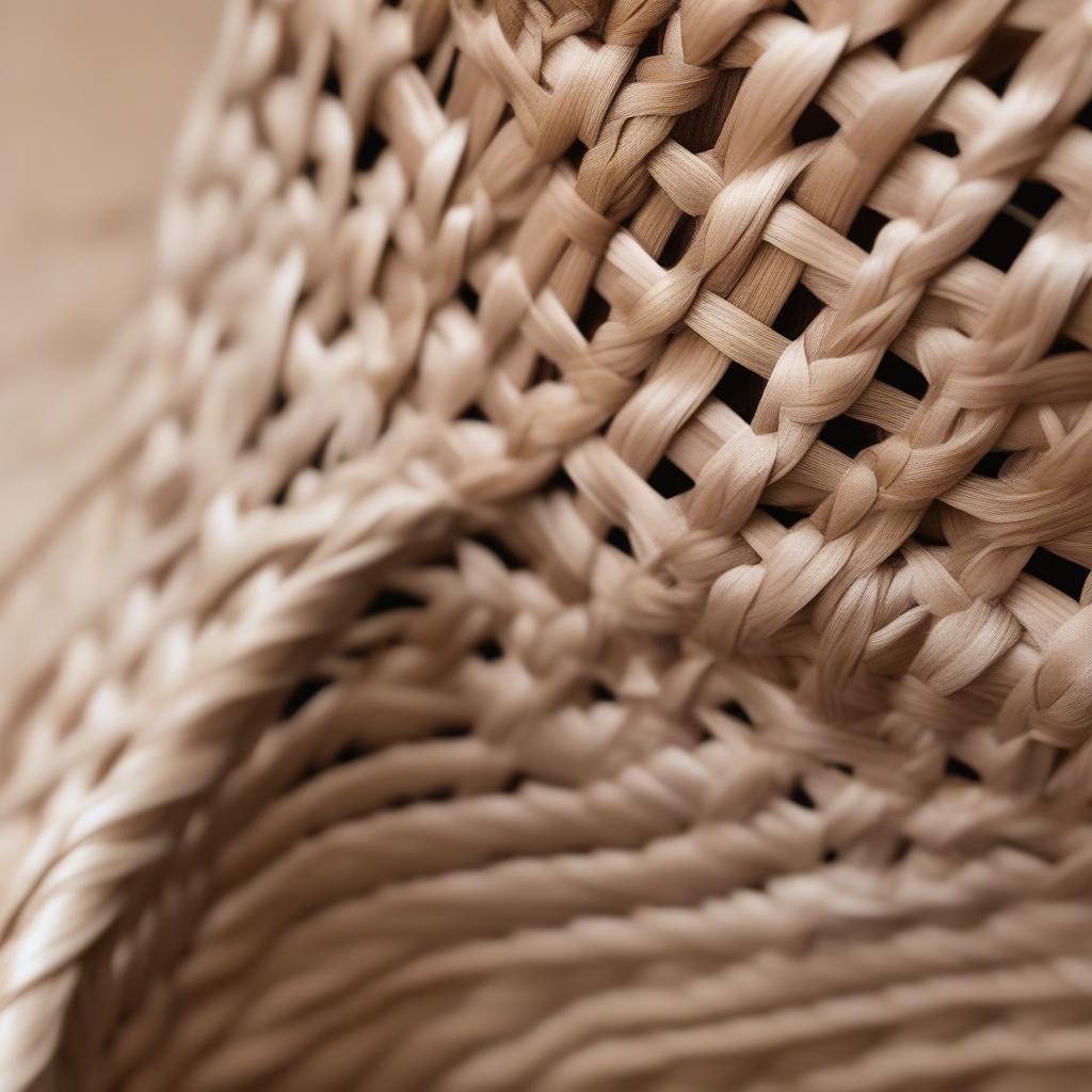 Close-up view of the Y-Weave pattern on the Brightroom storage basket