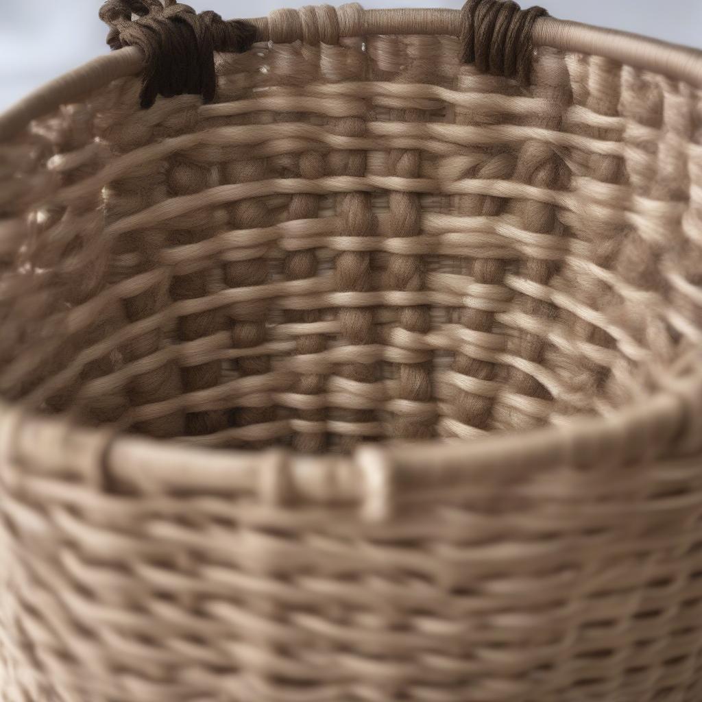 Yarn Basket Weaving Process