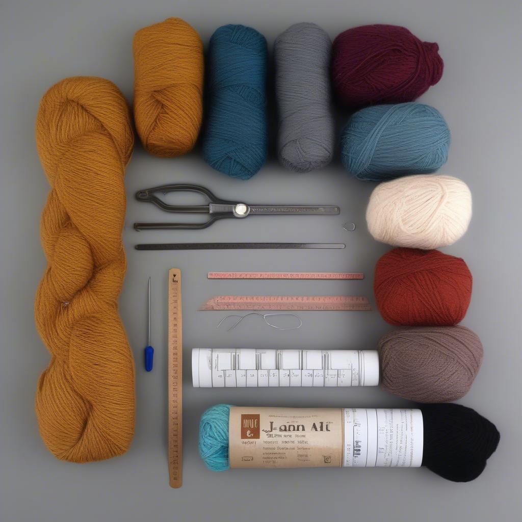 Different types of yarn suitable for a baby blanket