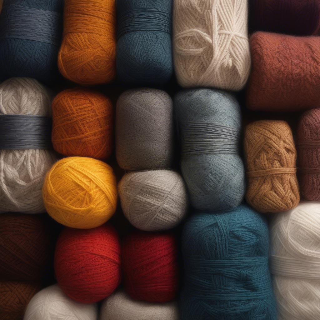 Various yarn options for creating a basket weave beanie