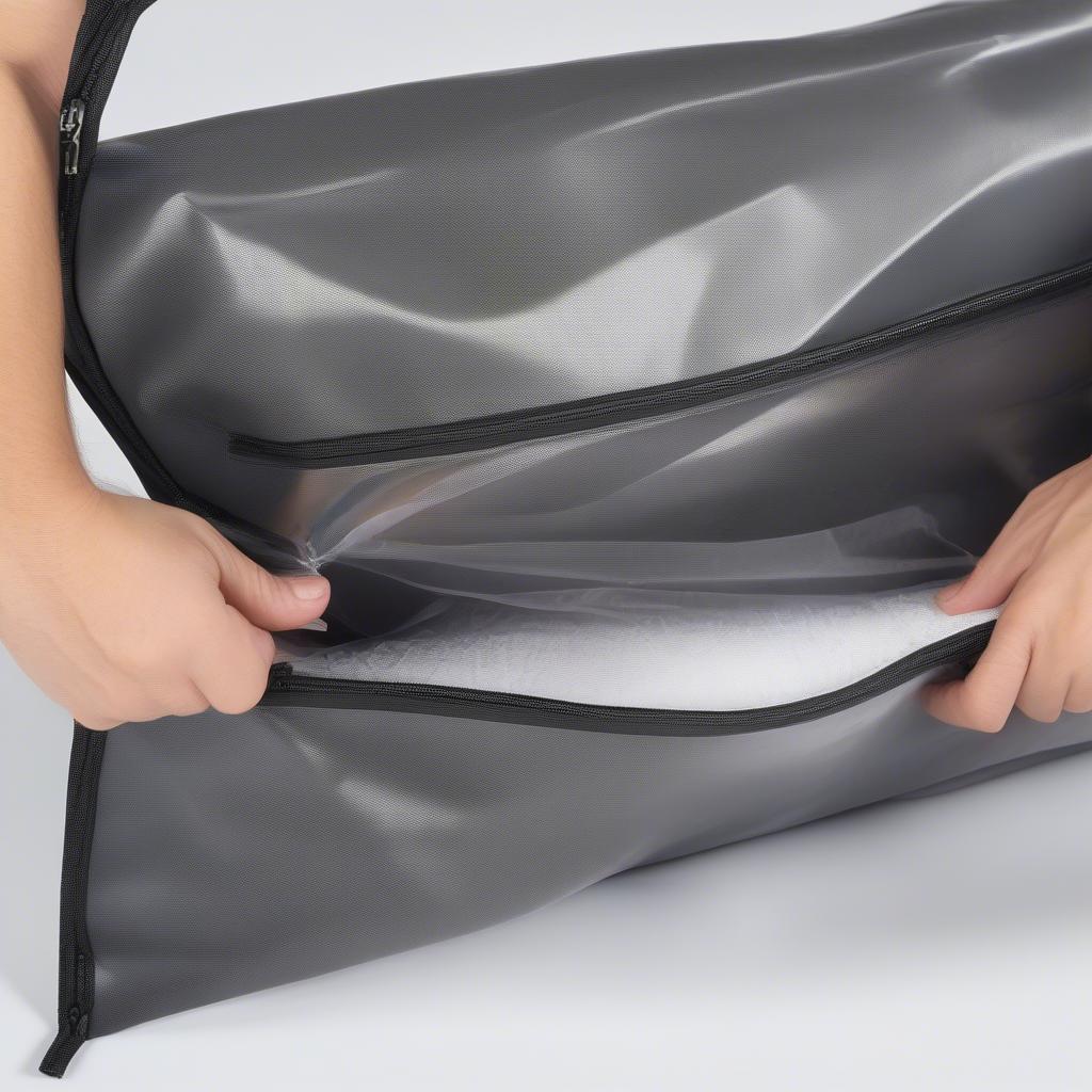 Zipper Non-Woven Pillow Carrier Bag Features